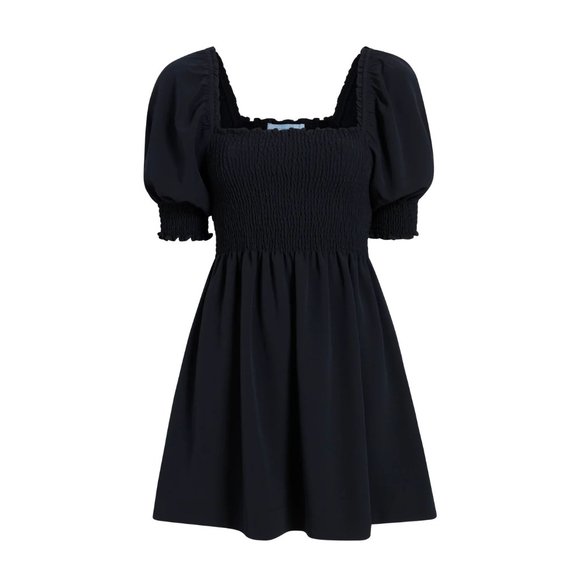 Hill House Athena Nap Mini Dress in Black Size X-Small - Picture 3 of 4